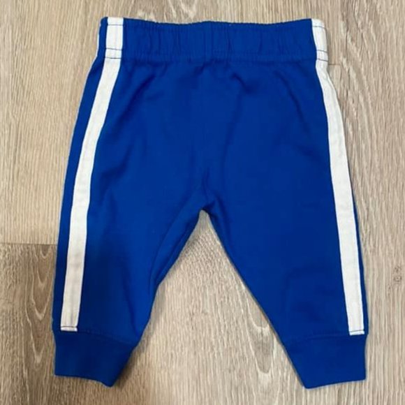 Blue Devil Joggers with White Stripes - Picture 1 of 2